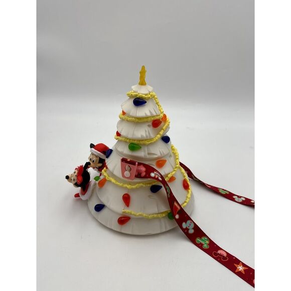 Disney Parks White Christmas Tree Light-UP Popcorn Bucket Mickey 2020 - Picture 2 of 9